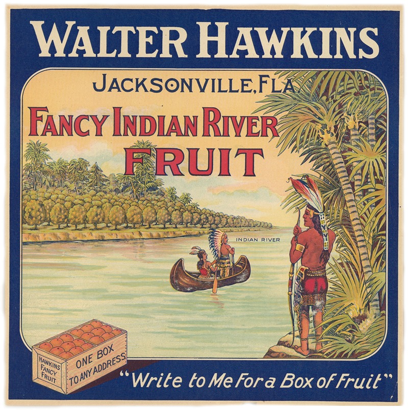 Anonymous - Walter Hawkins Fancy Indian River Fruit Citrus Label