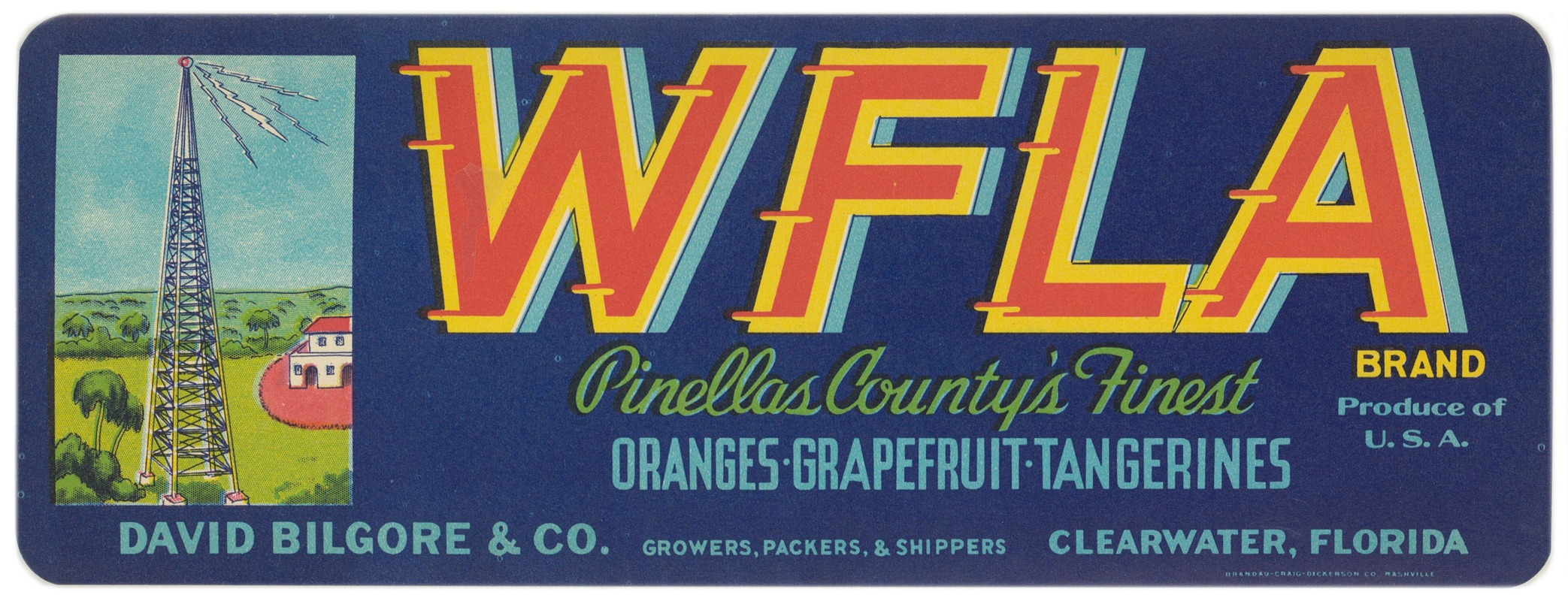 Anonymous - WFLA Brand Citrus Label