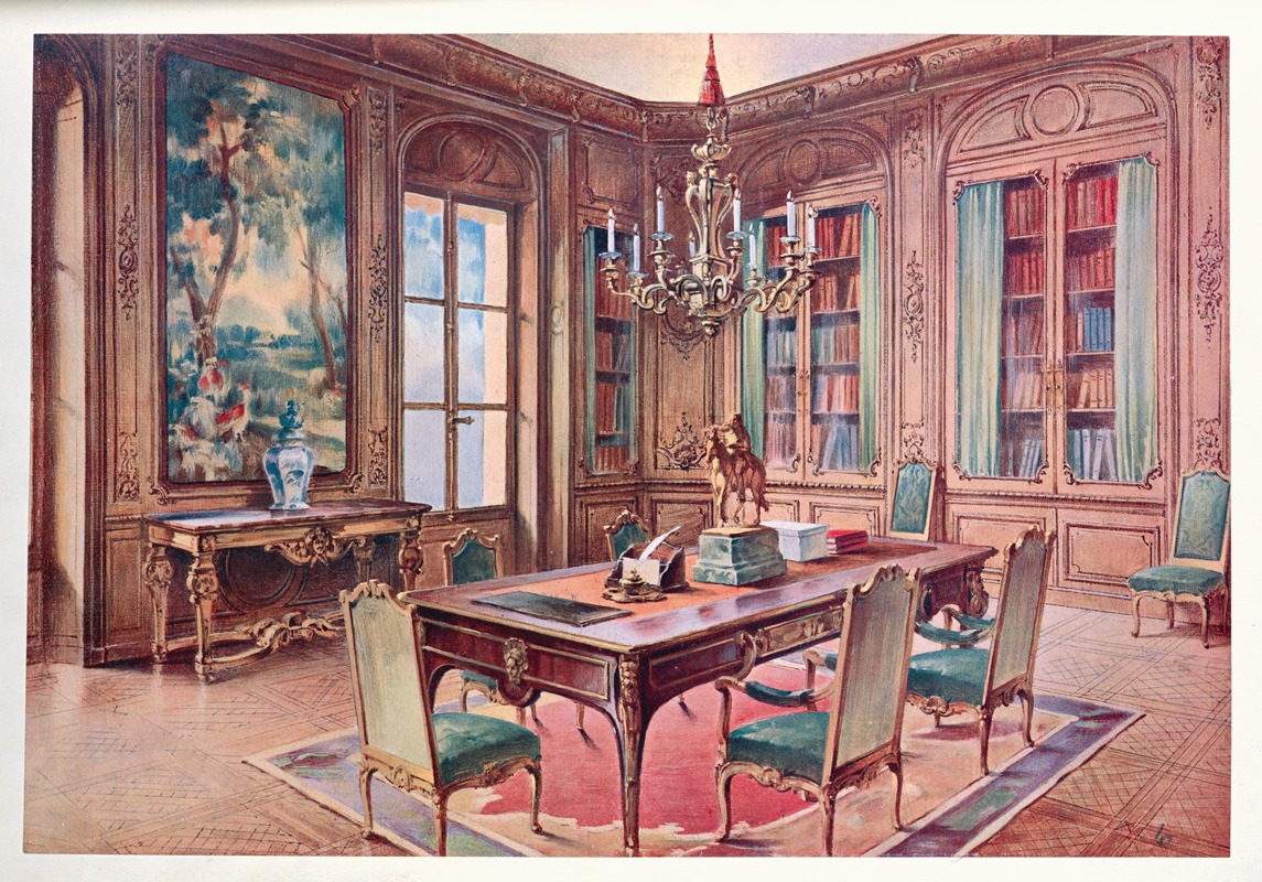 Georges Rémon - Bibliothéque Louis XIV (composée d’aprés l’Hôtel des Invalides)….