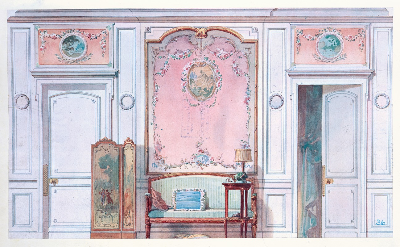 Georges Rémon - Boudoir cabinet de toilette Louis XVI….