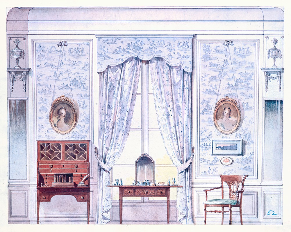 Georges Rémon - Chambre a coucher (époque de la Constituante)…