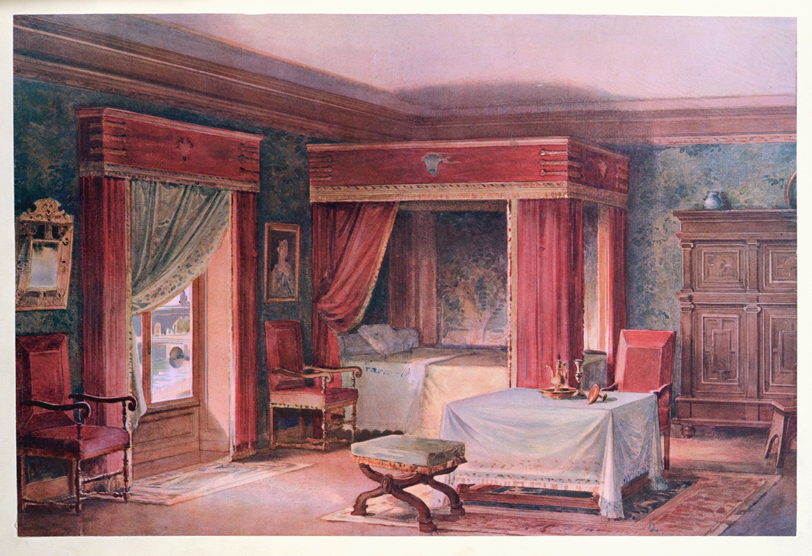Спальня 17 века дворянин