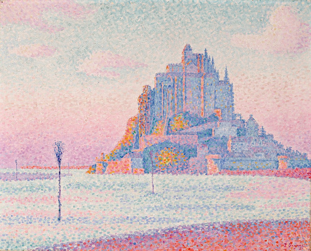 Paul Signac - Mont Saint-Michel, Setting Sun