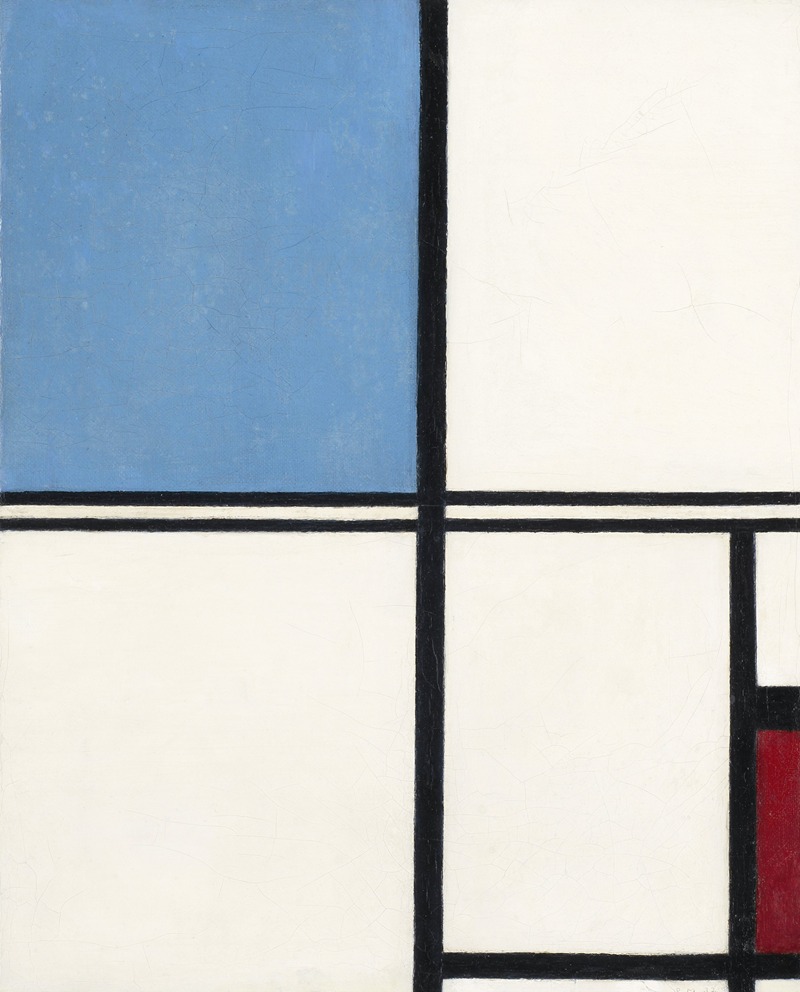 Piet Mondrian - Composition with Blue and Red