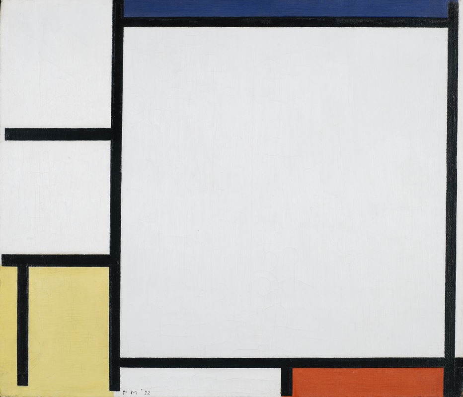 Piet Mondrian - Composition with Blue, Red, Yellow, and Black