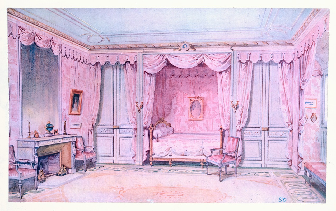 Georges Rémon - Chambre a coucher, inspirée de celle du comte d’Artois….