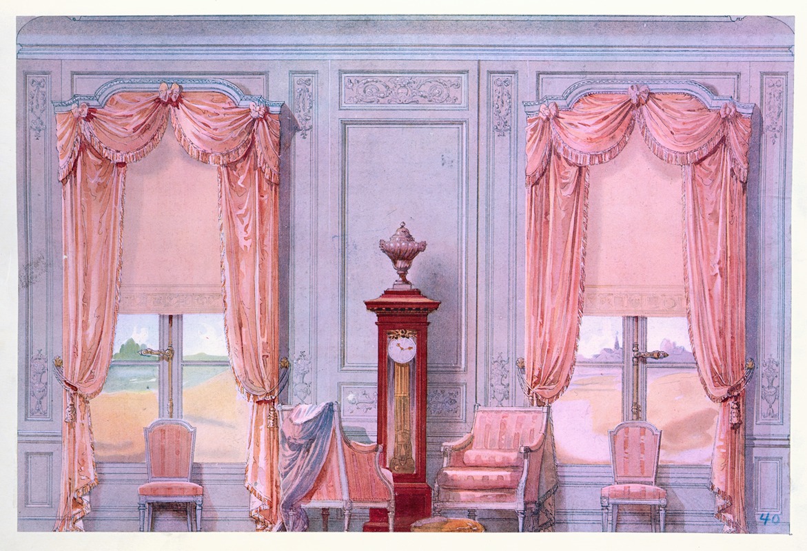 Georges Rémon - Décor des fenêtres du salon d’attente….