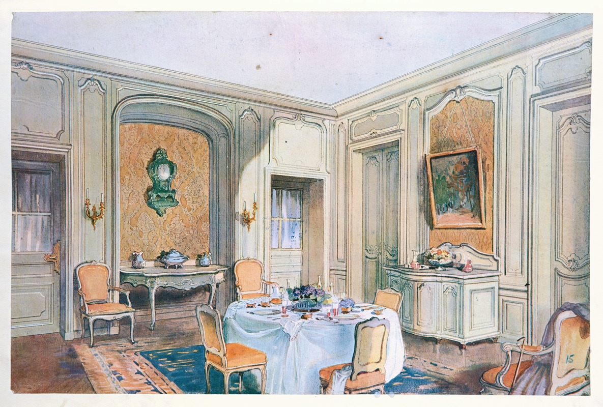 Georges Rémon - Salle a manger Louis XV, d’ordonnance simple….