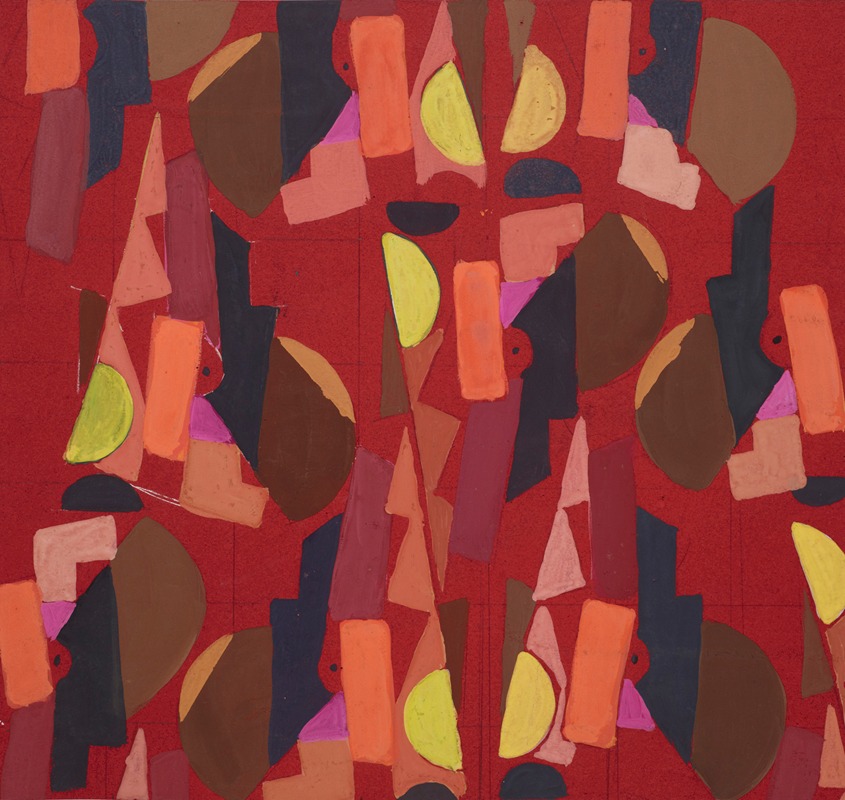 Frances Hodgkins - Untitled (Textile design no VI)
