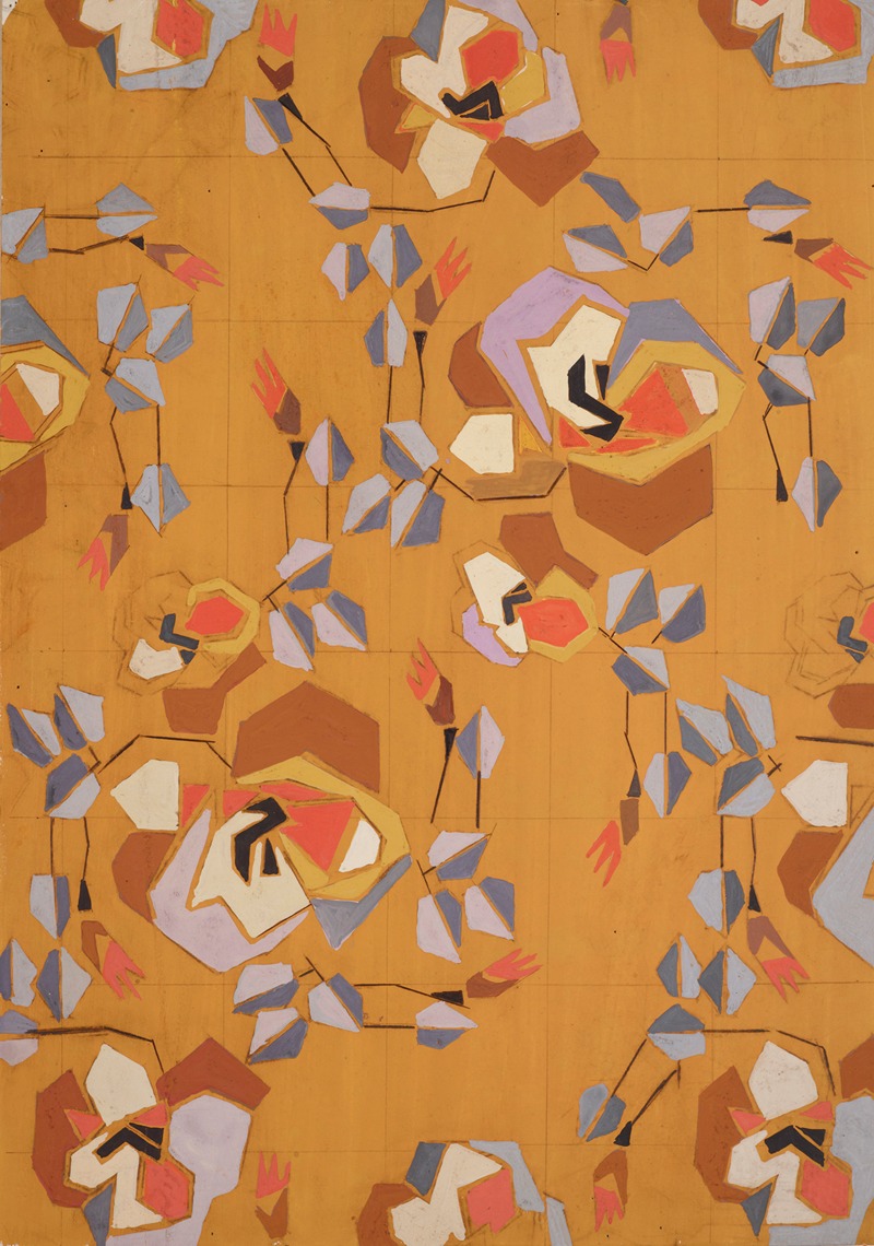 Frances Hodgkins - Untitled (Textile design no VII)