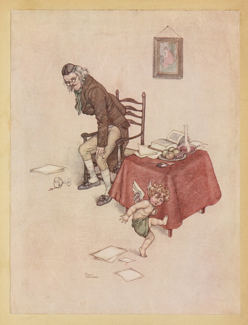 William Heath Robinson - He jumped down from the old man’s lap and danced around him on the floor