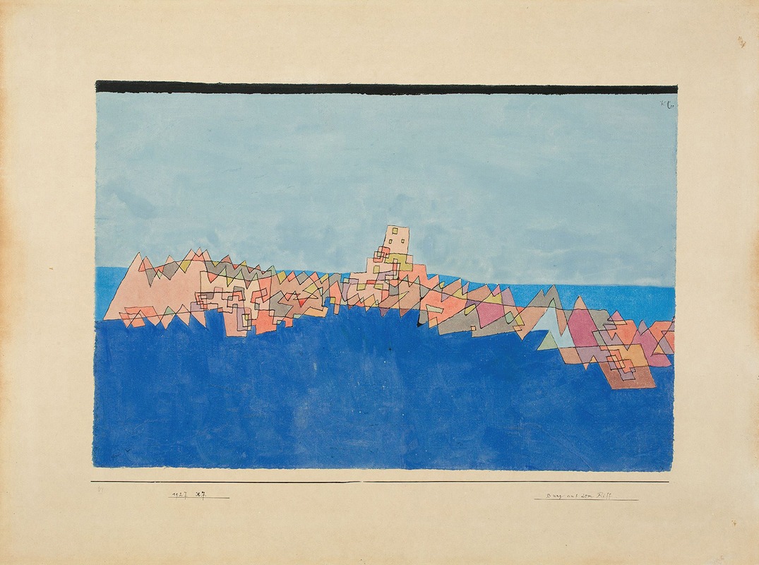 Paul Klee - Burg auf dem Riff