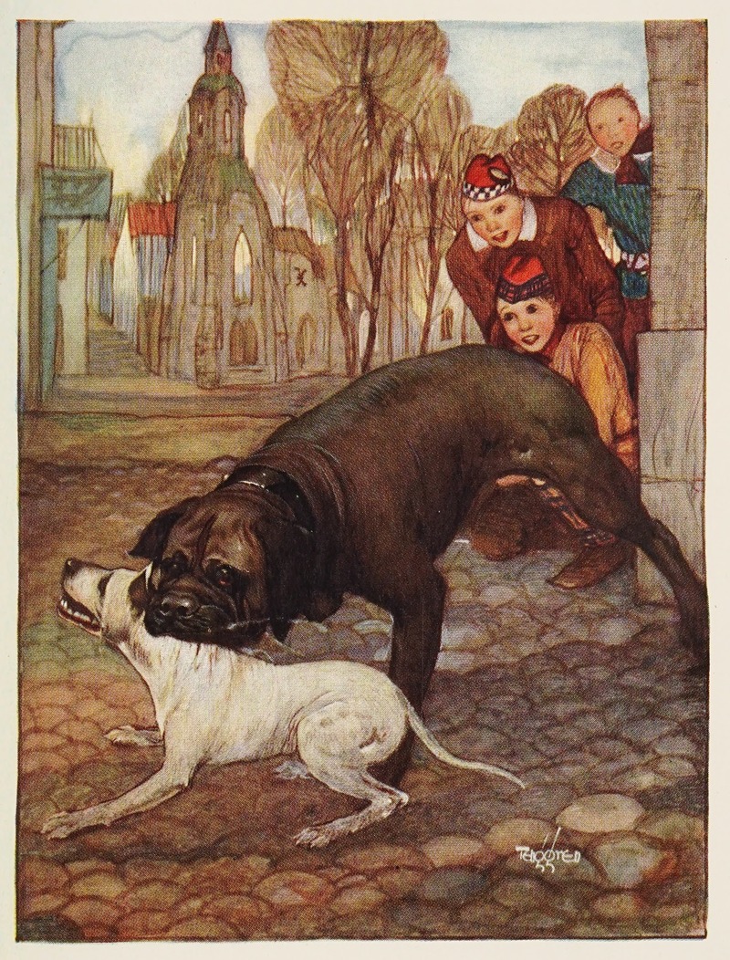 Gustaf Tenggren - Rab and the game chicken