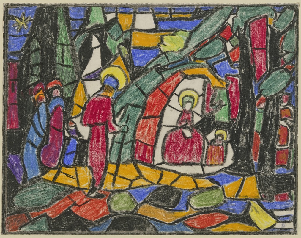 Adolf Hölzel - The Nativity