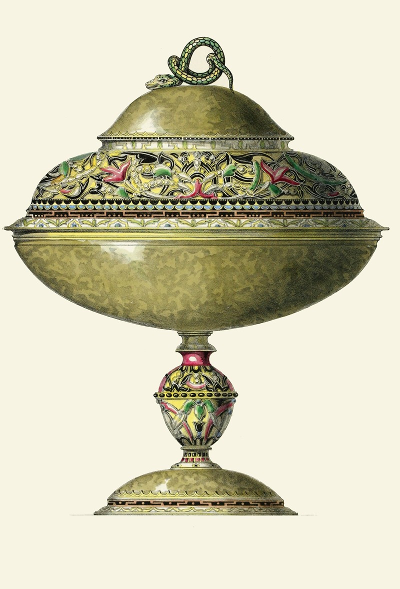 Henry Noel Humphreys - A Russian Vase enriched with Enamel