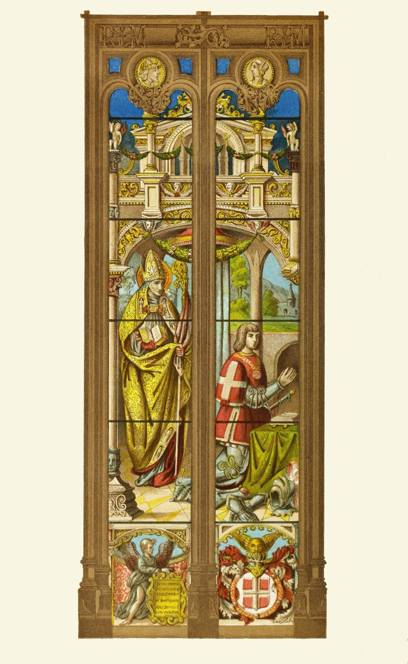 Henry Noel Humphreys - Painted glass window at Brou