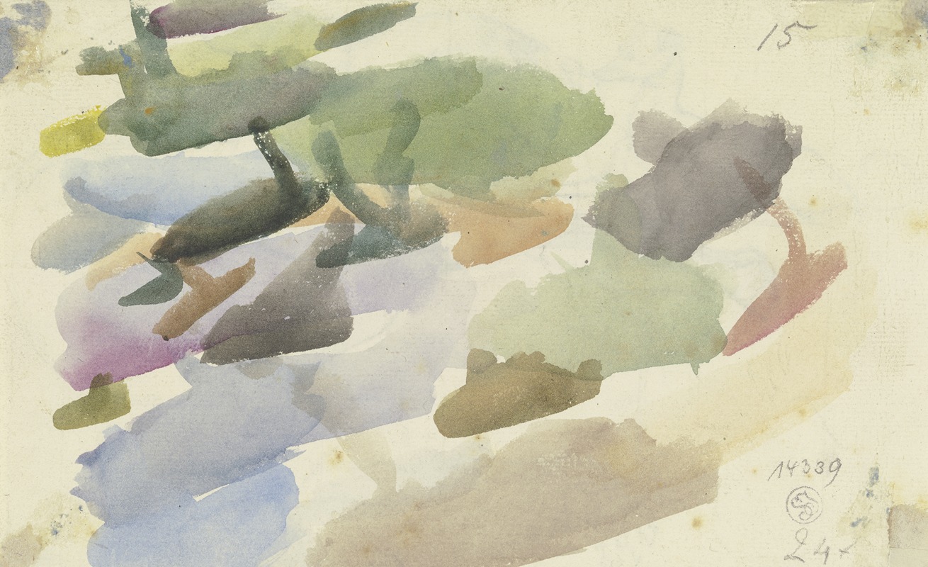 August Lucas - Watercolour samples