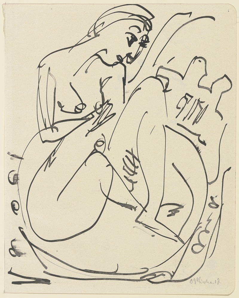 Ernst Ludwig Kirchner - Badende im Tub