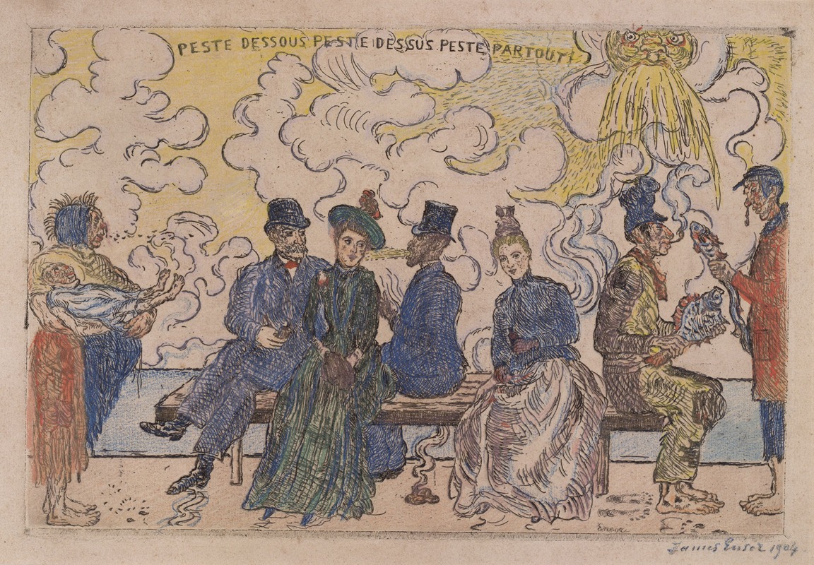 James Ensor - Pollution under, Pollution over, pollution all around