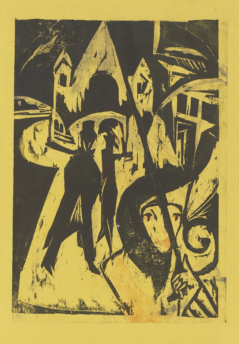 Ernst Ludwig Kirchner - Cocotte on the Street