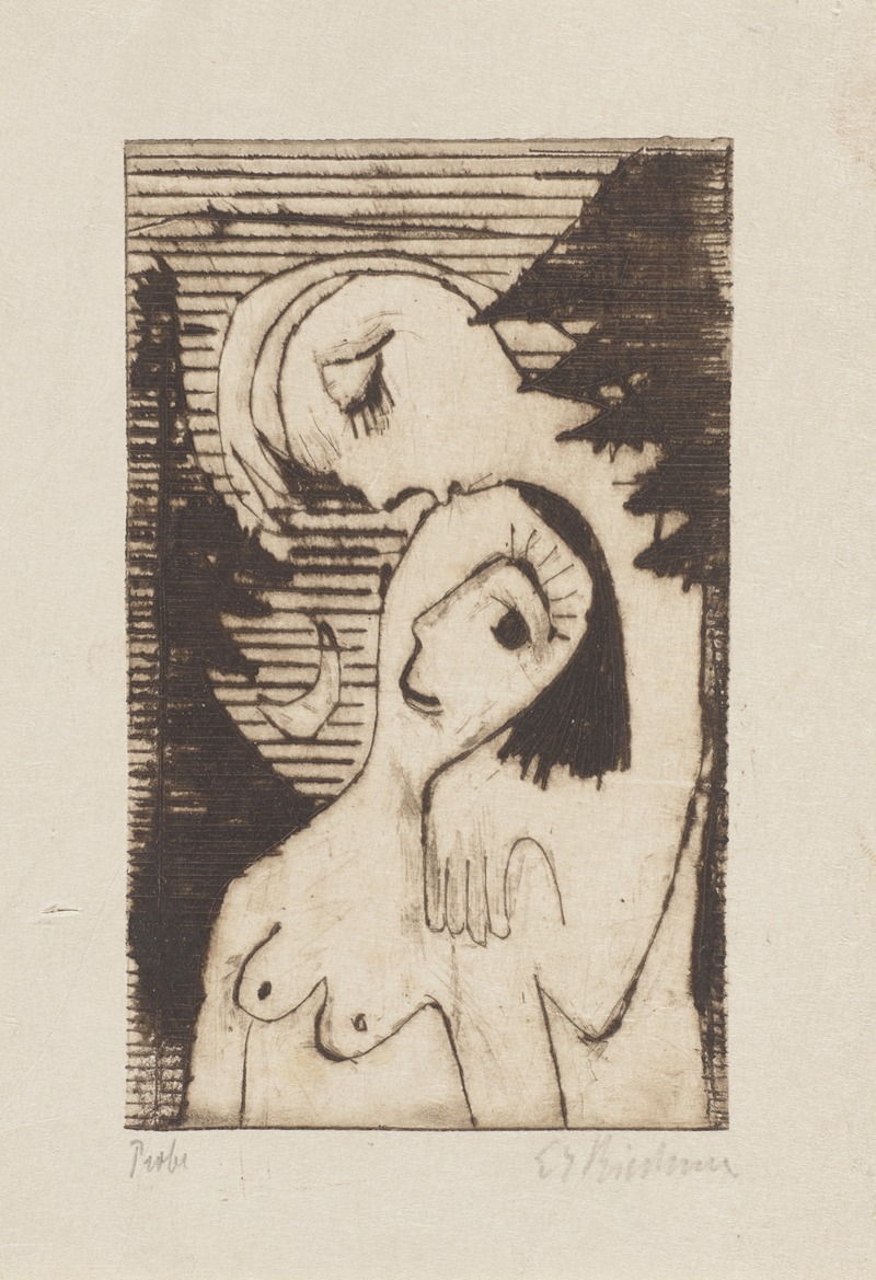 Ernst Ludwig Kirchner - Der Kuss