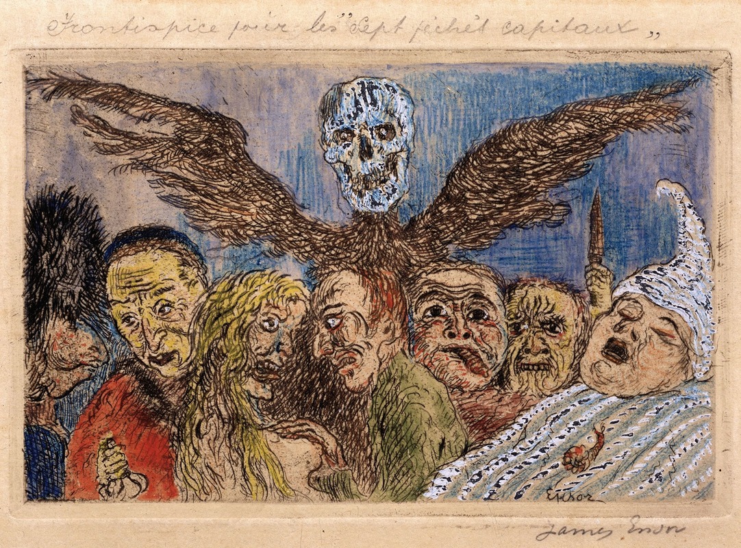 James Ensor - The Deadly Sins Dominated by Death