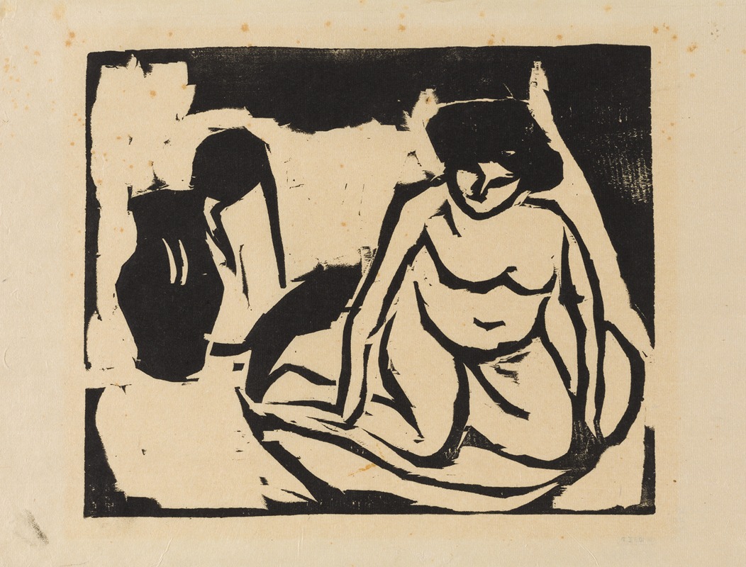 Ernst Ludwig Kirchner - Nude Girl in the Bath