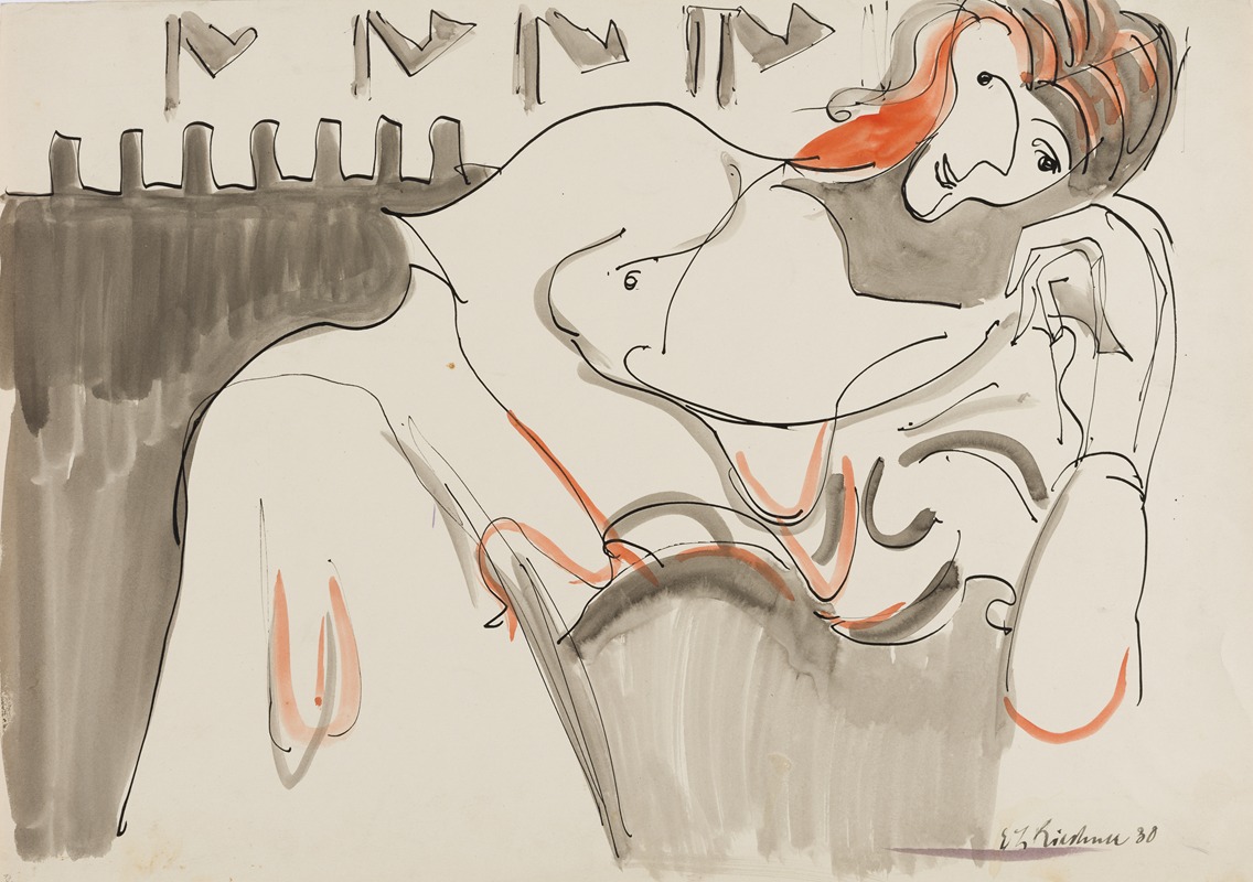 Ernst Ludwig Kirchner - Ruhende Frau