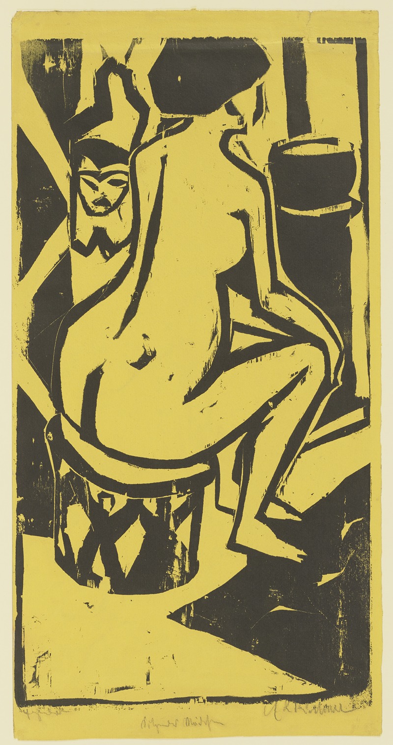Ernst Ludwig Kirchner - Sitzendes Mädchen