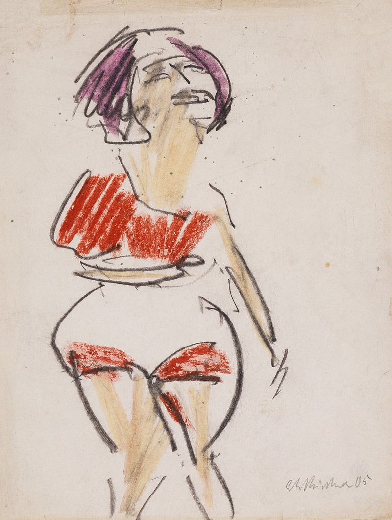Ernst Ludwig Kirchner - Stehende Frau