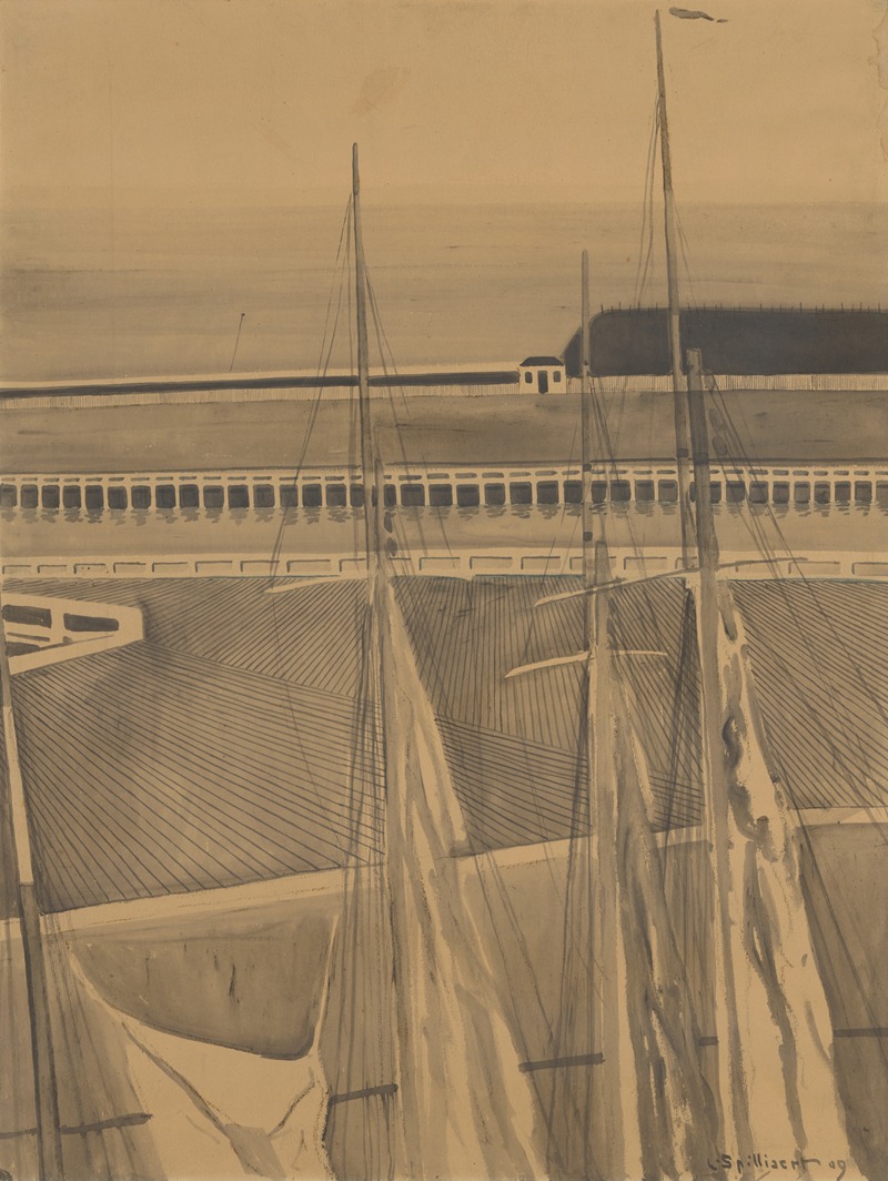 Léon Spilliaert - De haven te Oostende