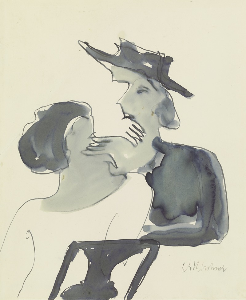 Ernst Ludwig Kirchner - Two women talking