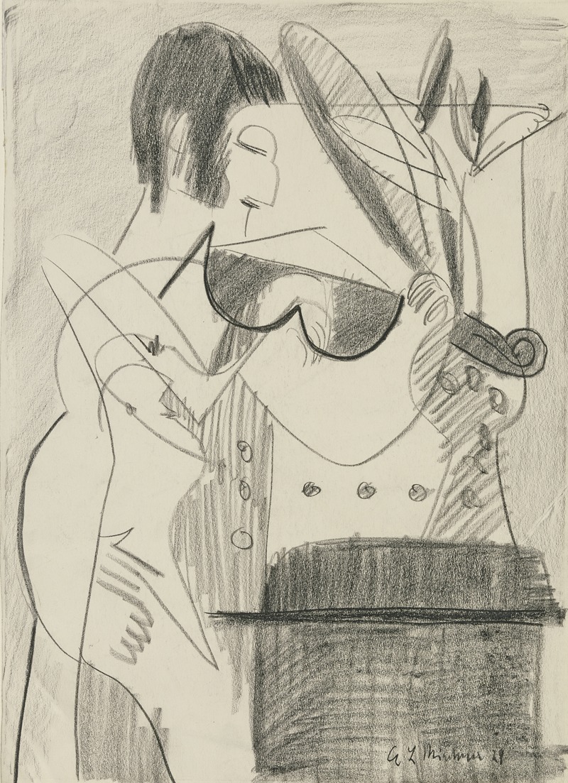 Ernst Ludwig Kirchner - Violinistin vor Bild