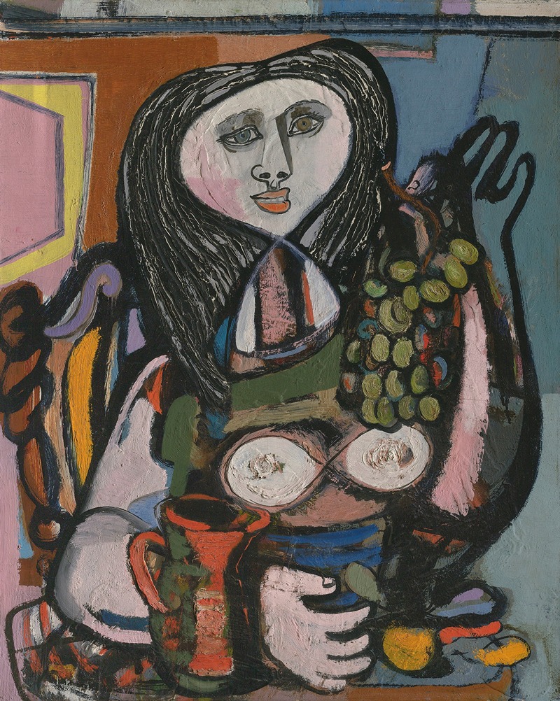 Jankel Adler - Woman with Grapes