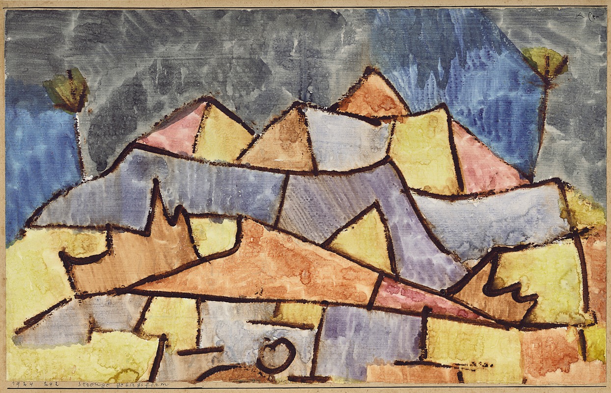 Paul Klee - Strenge Gebirgsform (Kristallines Gebirge)