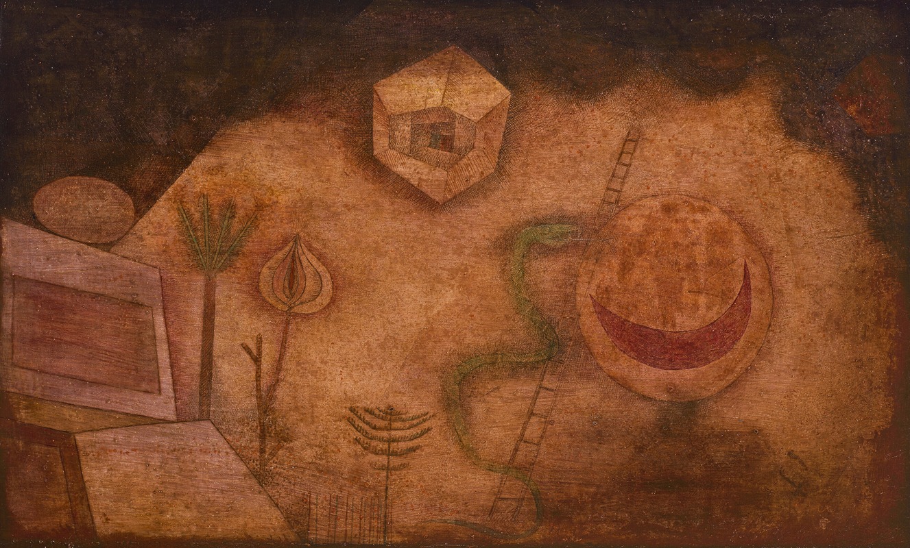 Paul Klee - Die Schlange auf der Leiter