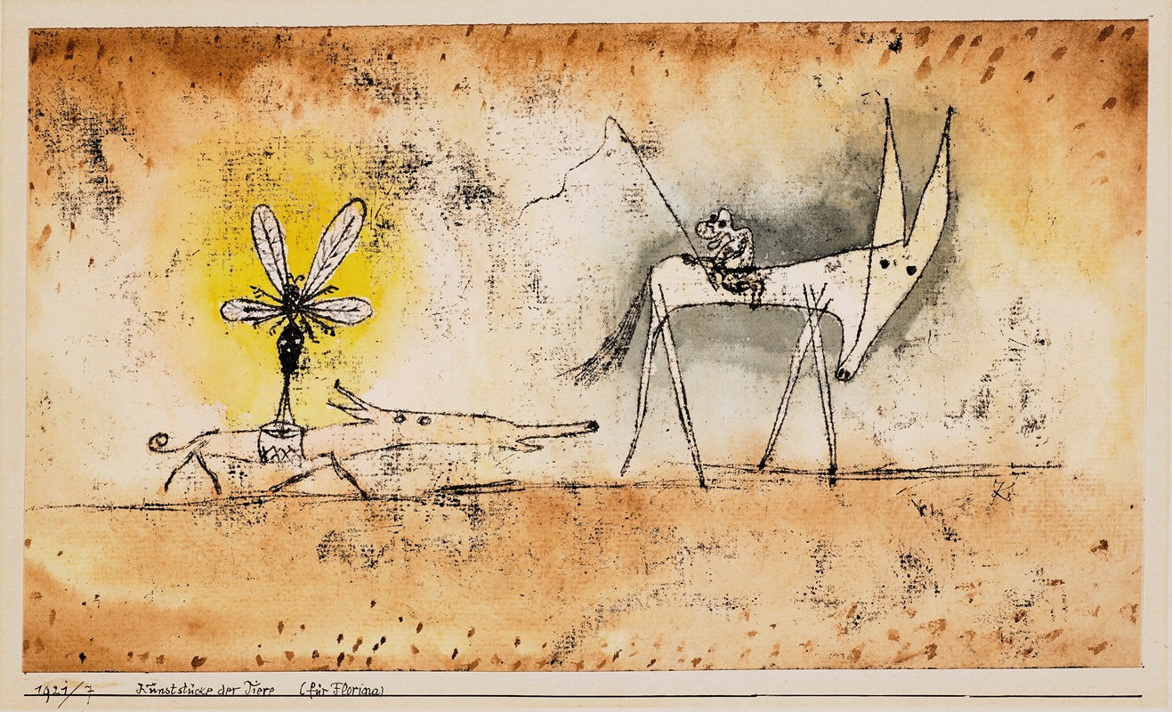 Paul Klee - Kunststücke der Tiere (Für Florina)