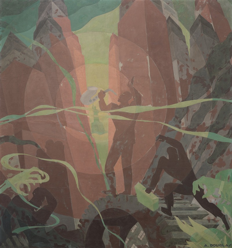 Aaron Douglas - Aspects of Negro Life; Song of the Towers
