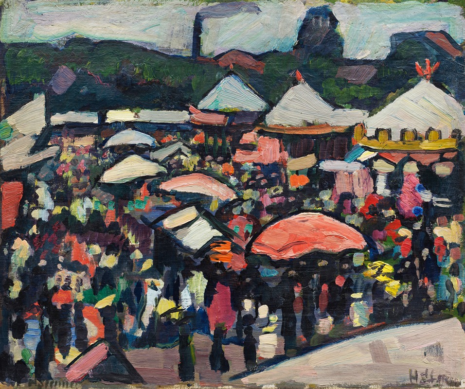 Hermann Stenner - Jahrmarkt am Kesselbrink in Bielefeld