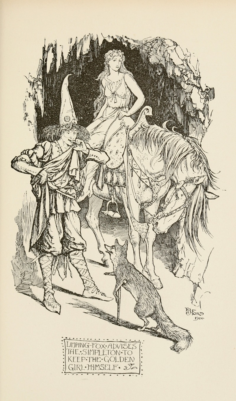 Henry Justice Ford - Limping Fox advises the Simpleton to keep the Golden Girl himself
