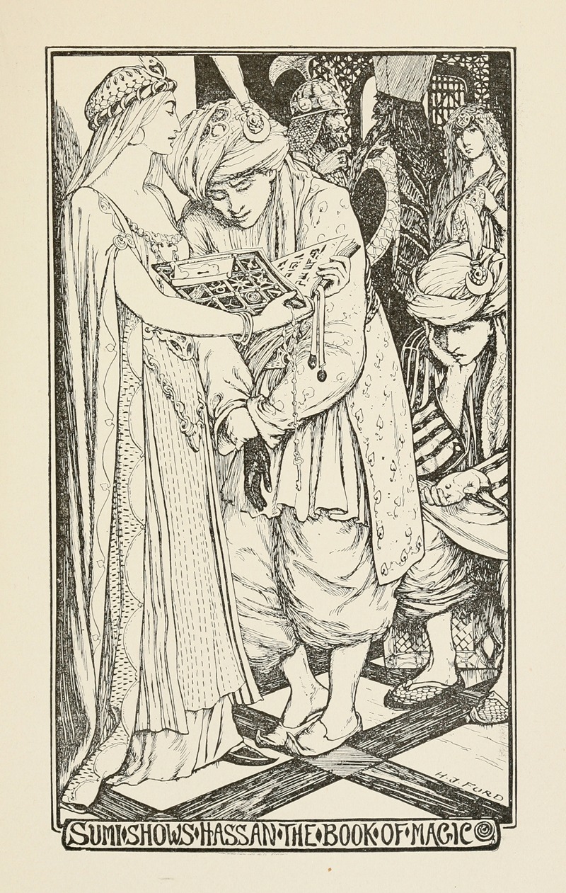 Henry Justice Ford - Sumi shows Hassan the Book of Magic