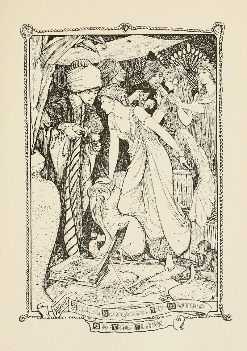 Henry Justice Ford - Zelida discovers the Writing on the Flask