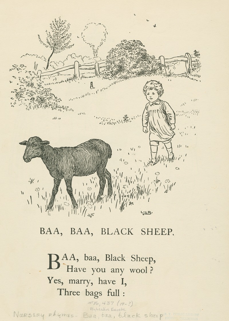 Leonard Leslie Brooke - Baa, baa, black sheep.