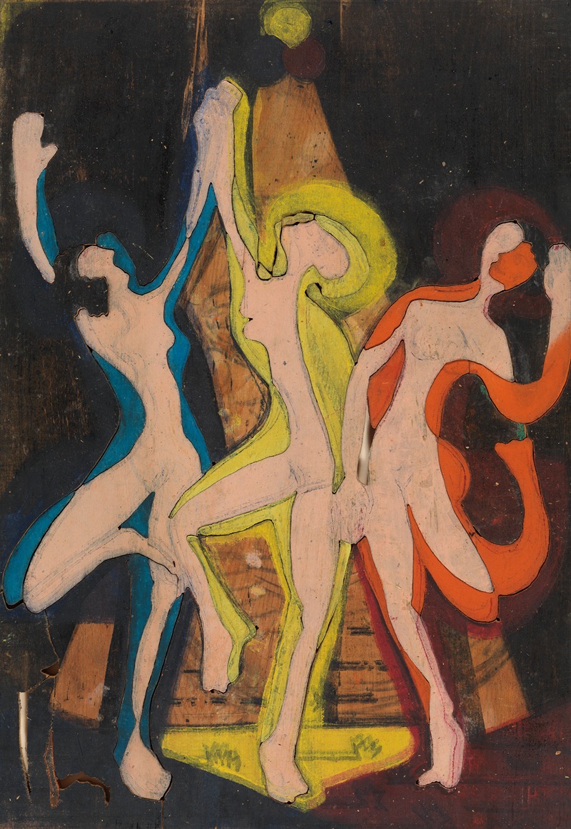 Ernst Ludwig Kirchner - Farbentanz, Farbstock II