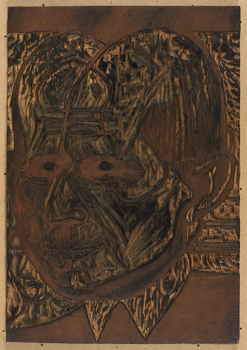 Ernst Ludwig Kirchner - Kopf Dr. Bauer, Zeichnungsstock