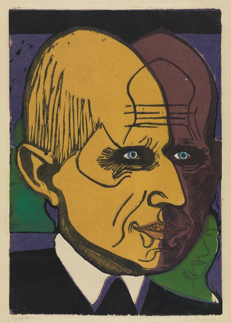 Ernst Ludwig Kirchner - Kopf Dr. Bauer