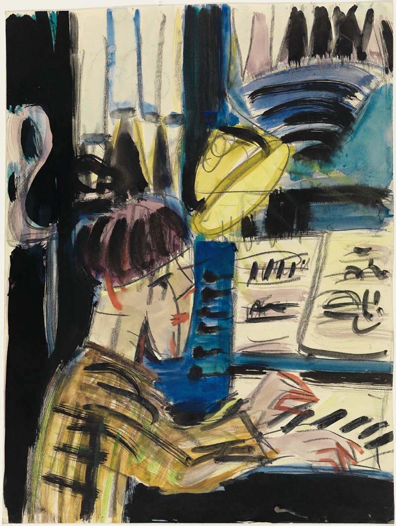Ernst Ludwig Kirchner - Orgelspieler