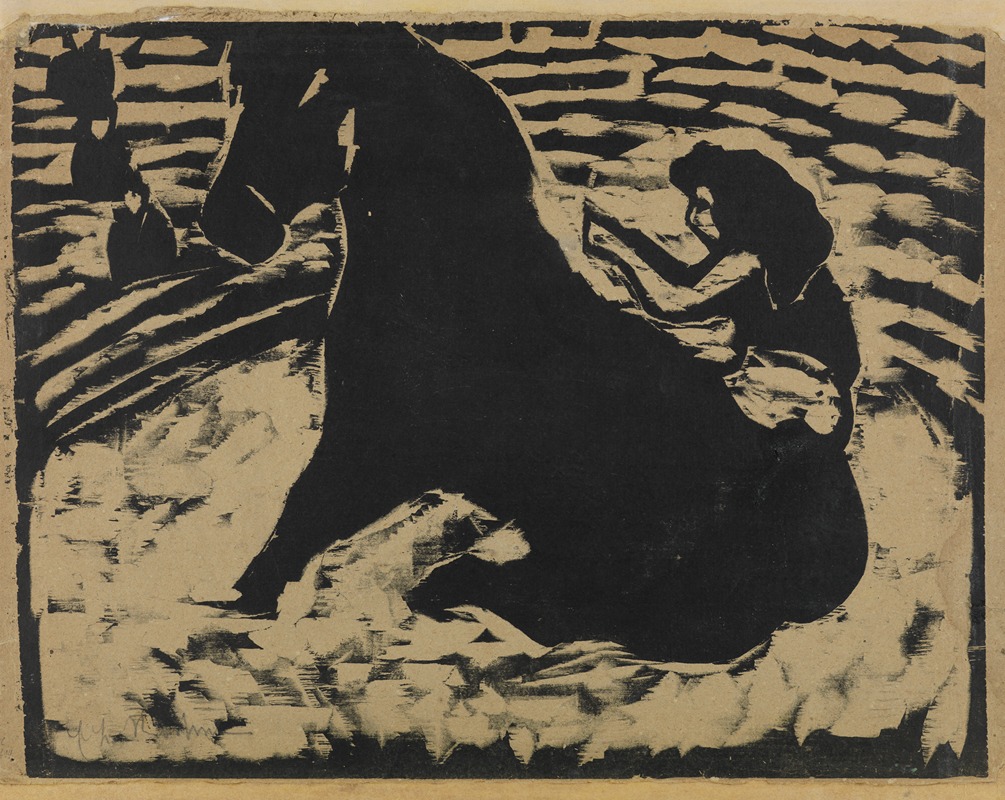 Ernst Ludwig Kirchner - Zirkusreiterin – Artistin auf schwarzem Pony