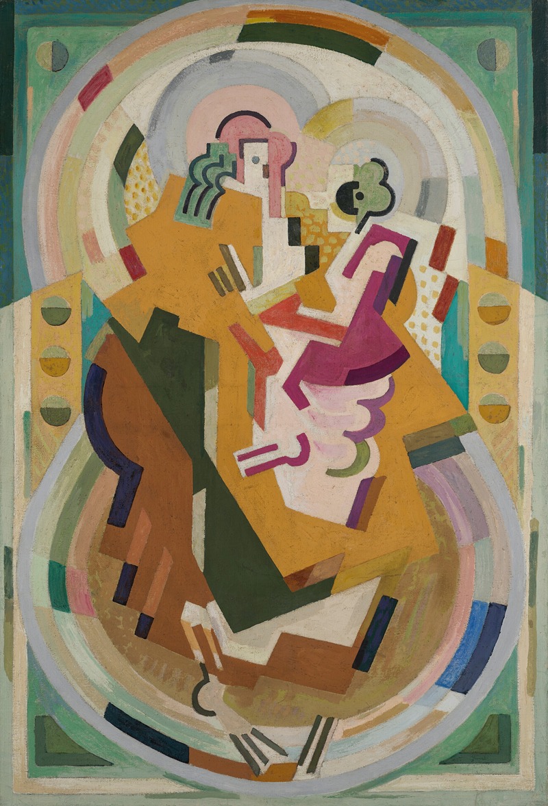 Albert Gleizes - Figure suggérée dans une peinture mesure-cadence-rythme