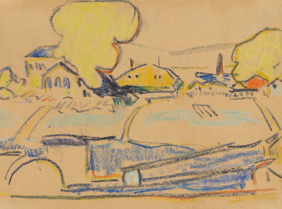 Ernst Ludwig Kirchner - Landschaft bei Dresden